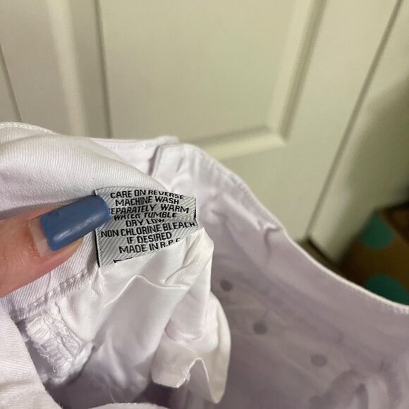 Top Trend Womens Were Denim Wear White High Rise Zipper Pocket Skinny Jeans Sz 2 - Picture 6 of 8